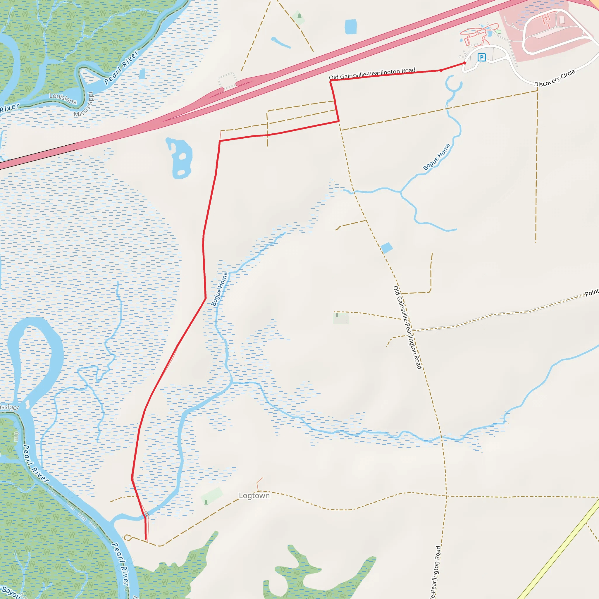 Bogue Homa mobile static map