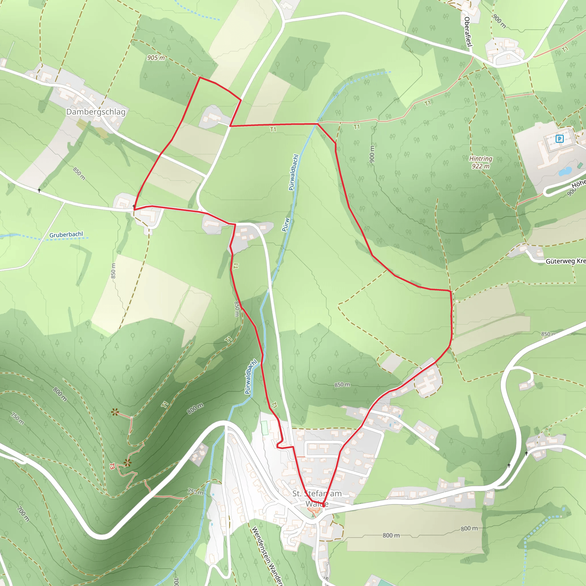 S12 Natursafari Weg mobile static map