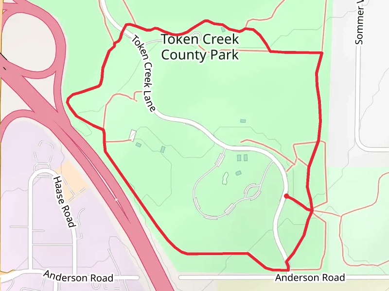 Token Creek County Park Loop