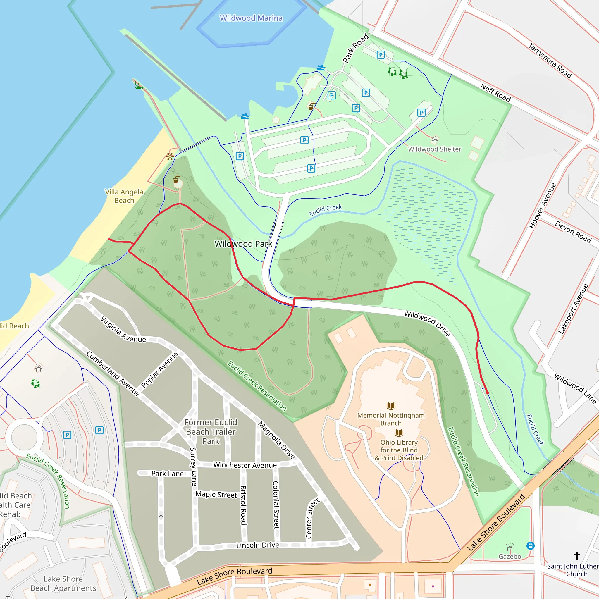 Wildwood Drive Loop mobile static map