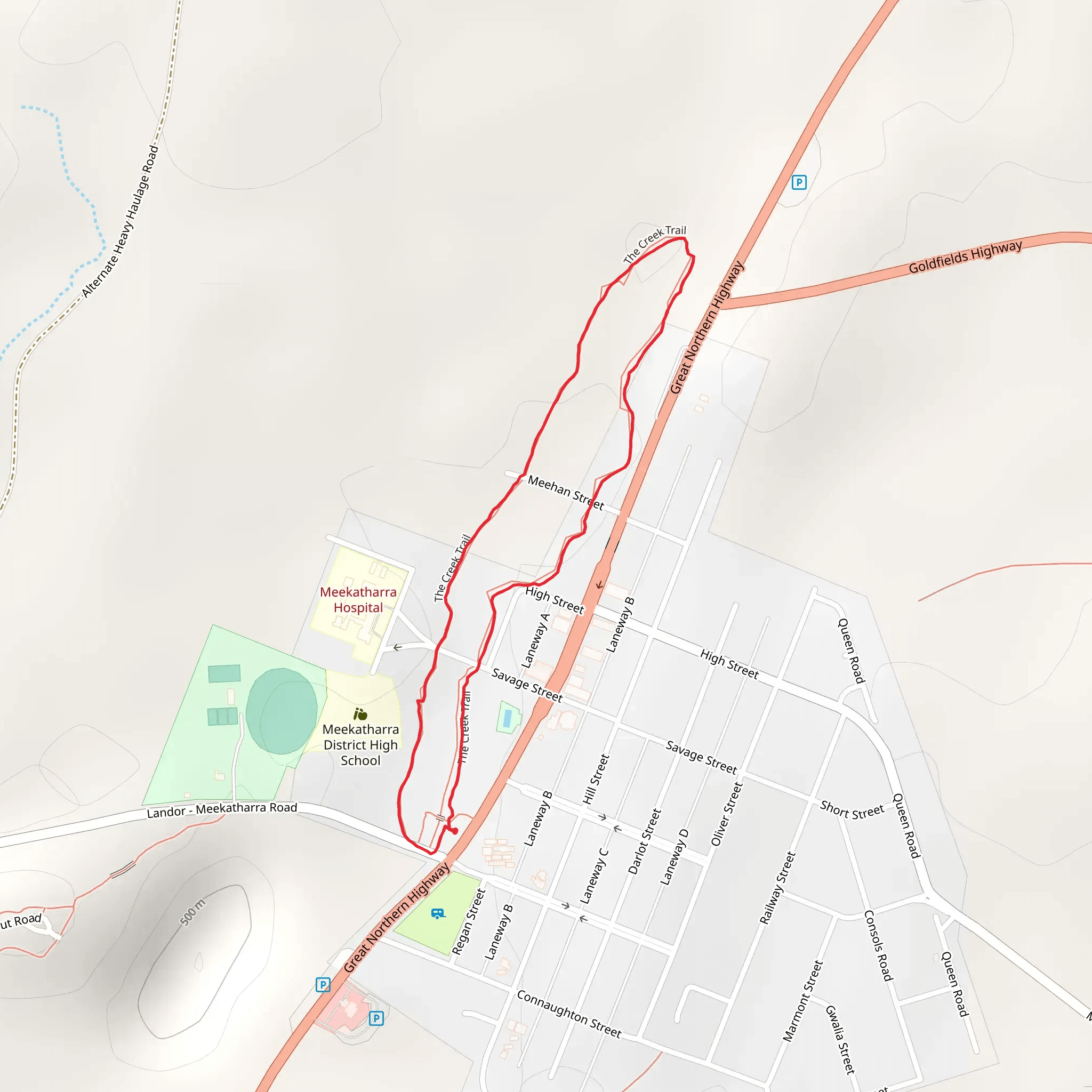 Meeka Rangelands Discovery Trail mobile static map