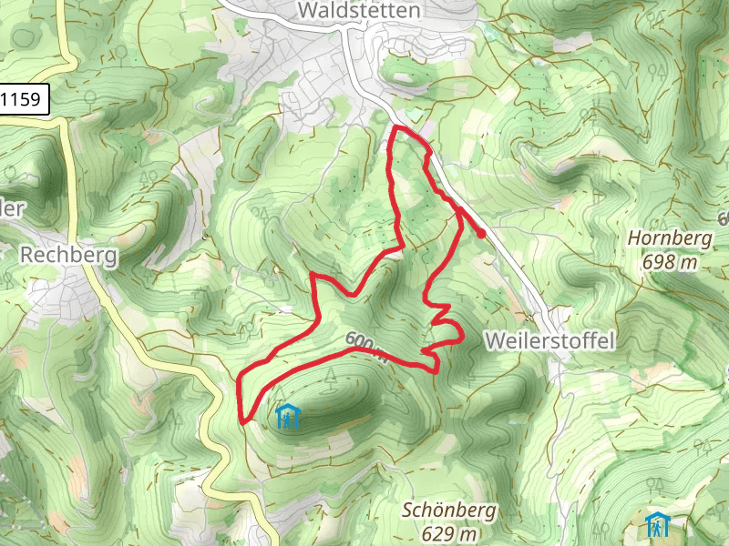 Hinterbergweg and Nordic Walking Strecke Loop
