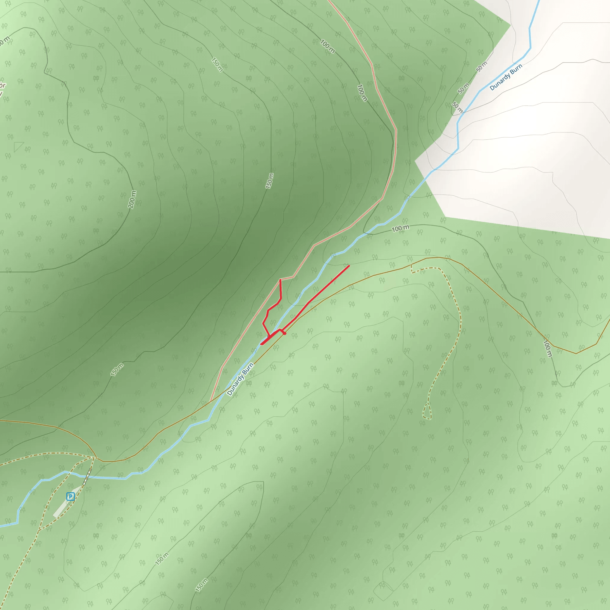 Green Gate Trail mobile static map