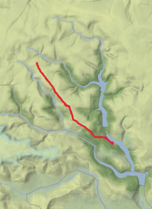 Alport castles ridge line ⛰️🥾 mobile static map