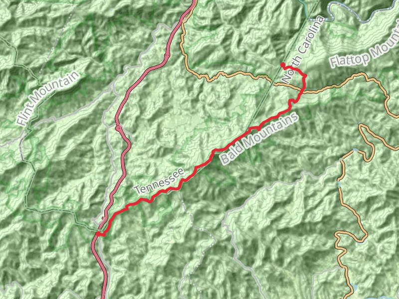 Big Bald-Little Bald-High Rocks via Appalachian Trail