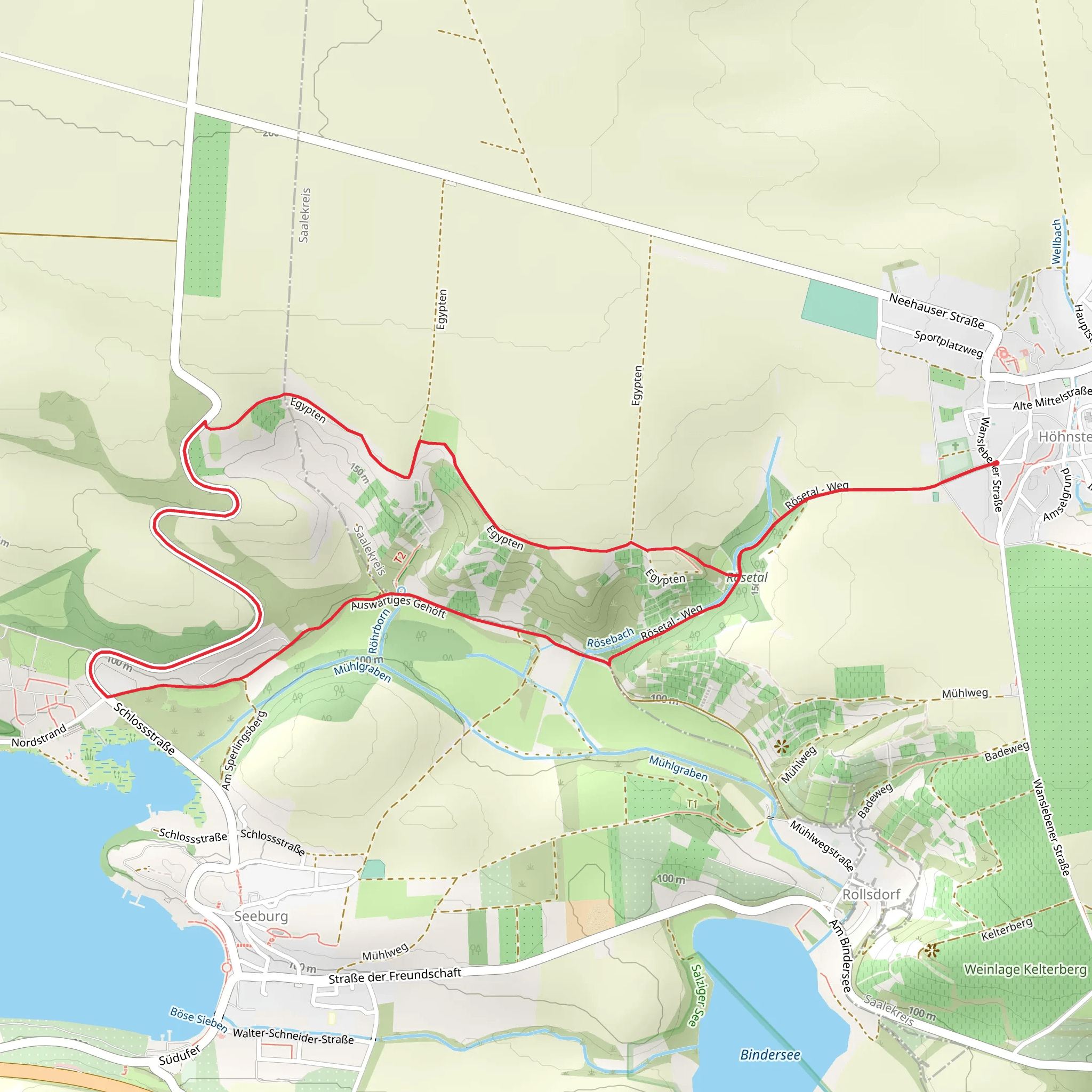 Wanderweg 6 Hohnstedt mobile static map
