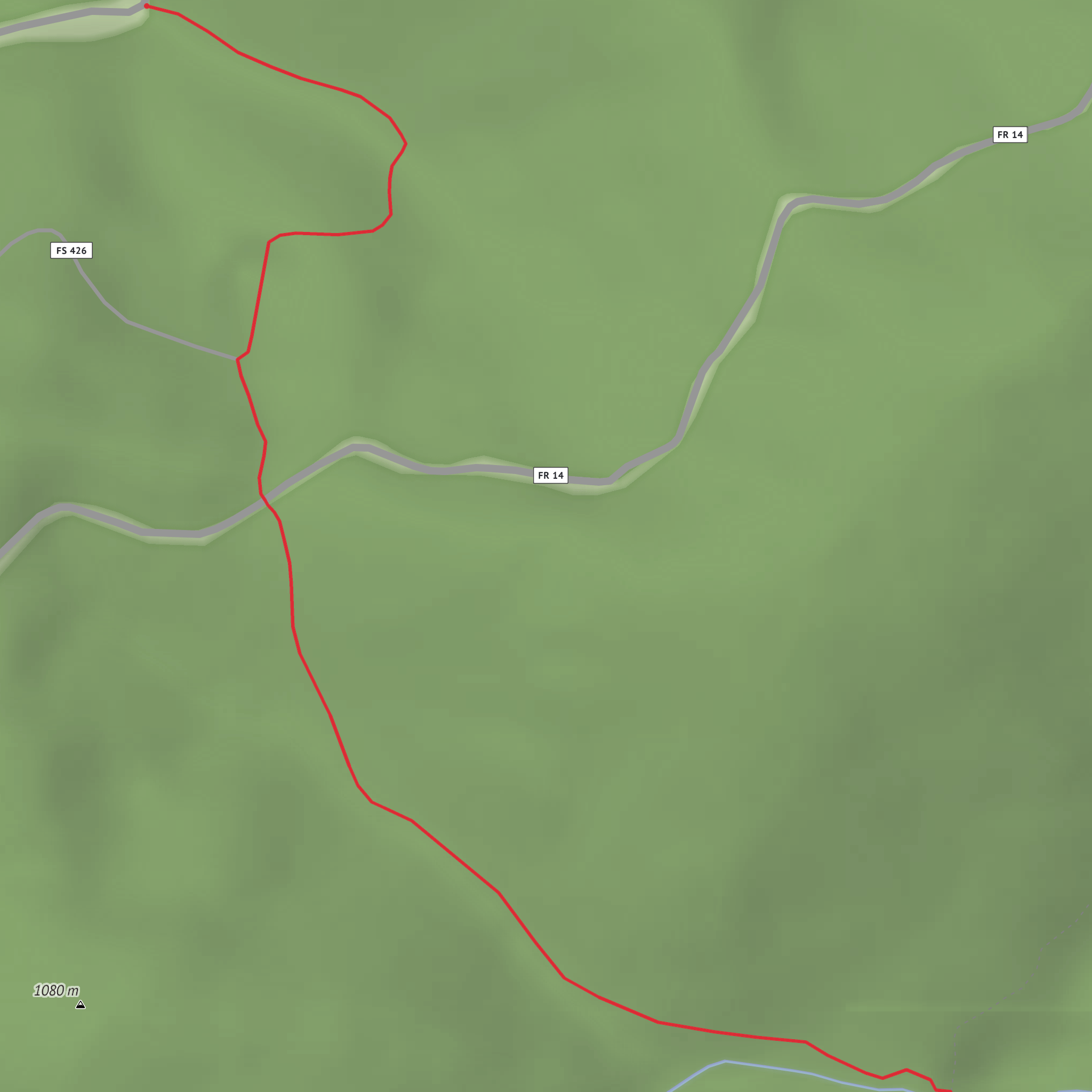 Forks Trail mobile static map
