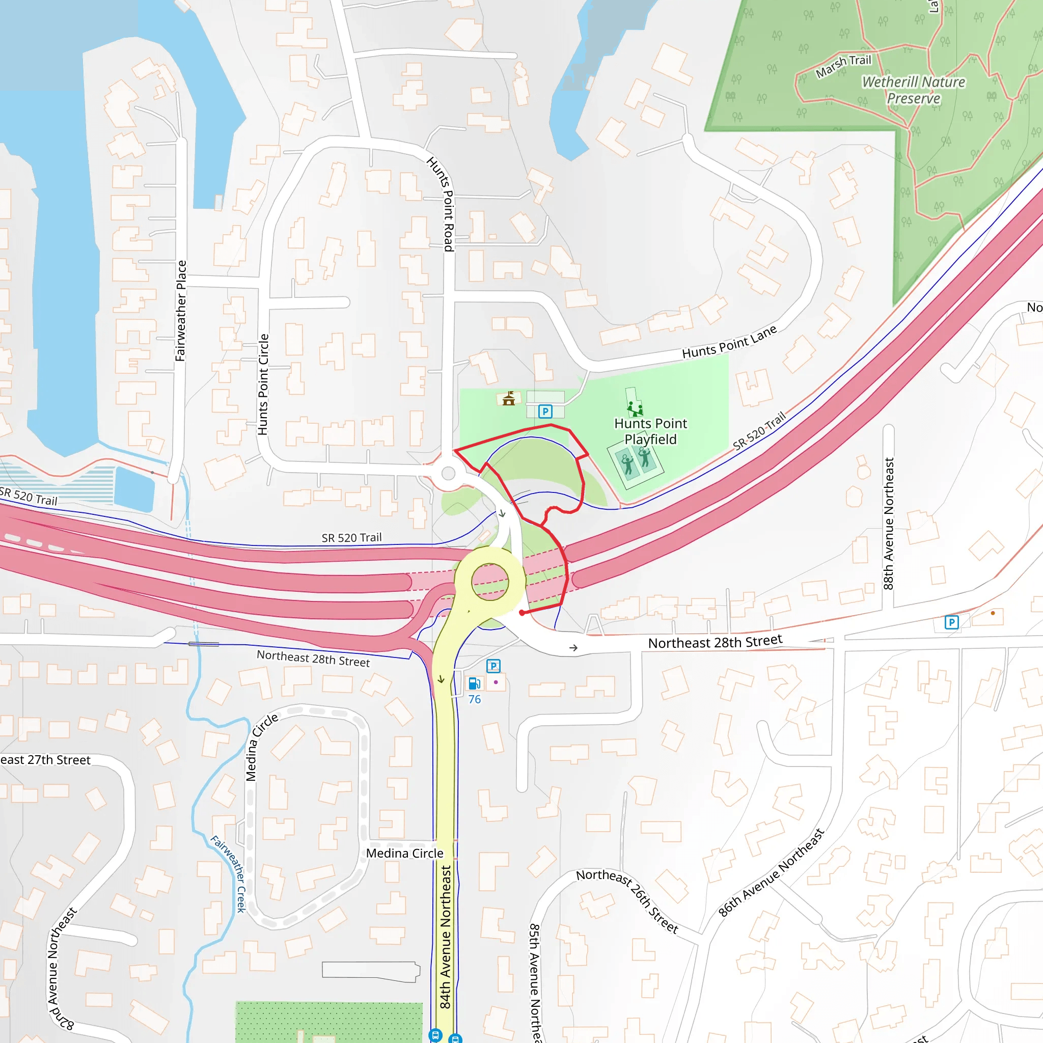 Points Loop Trail mobile static map