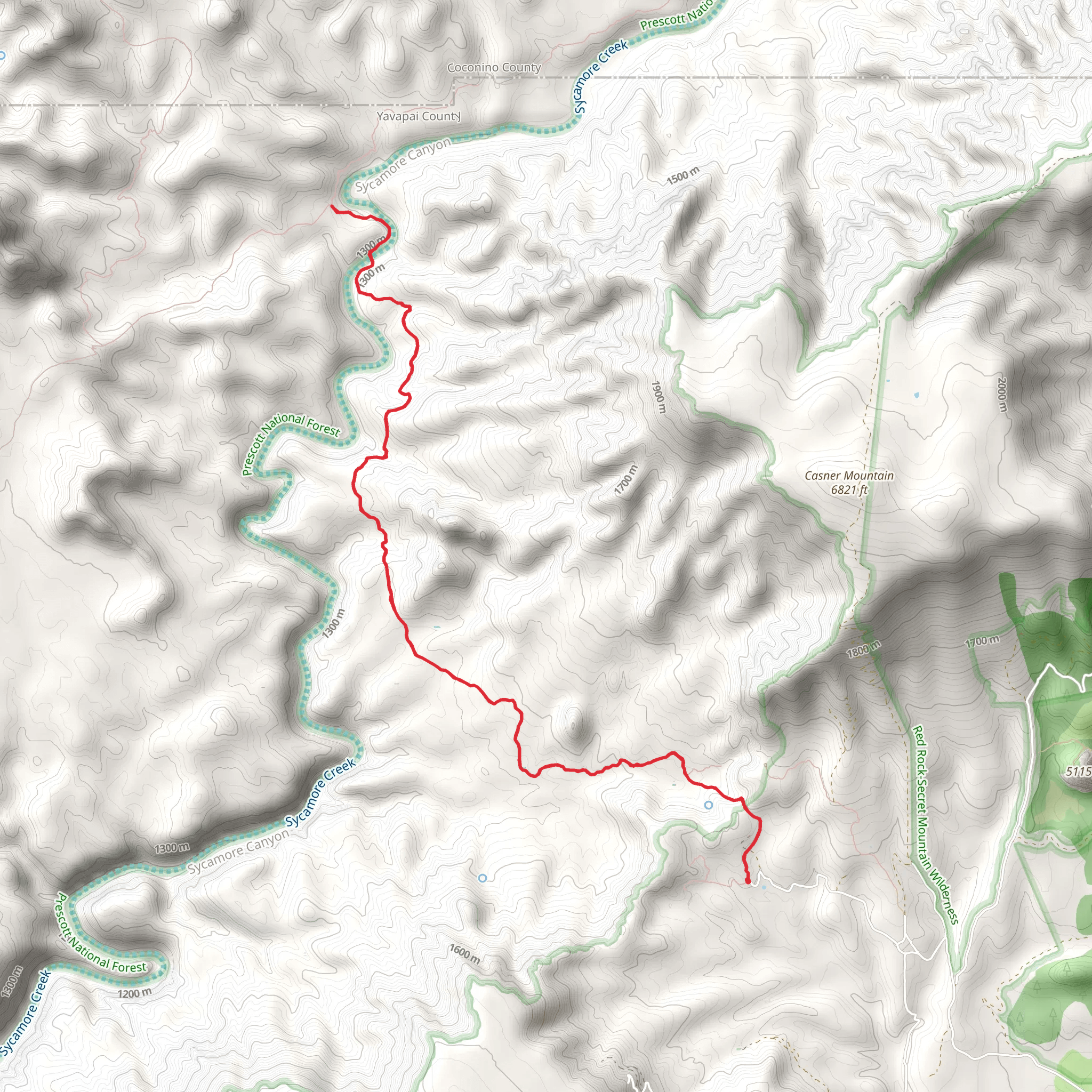 Dogie Trail mobile static map