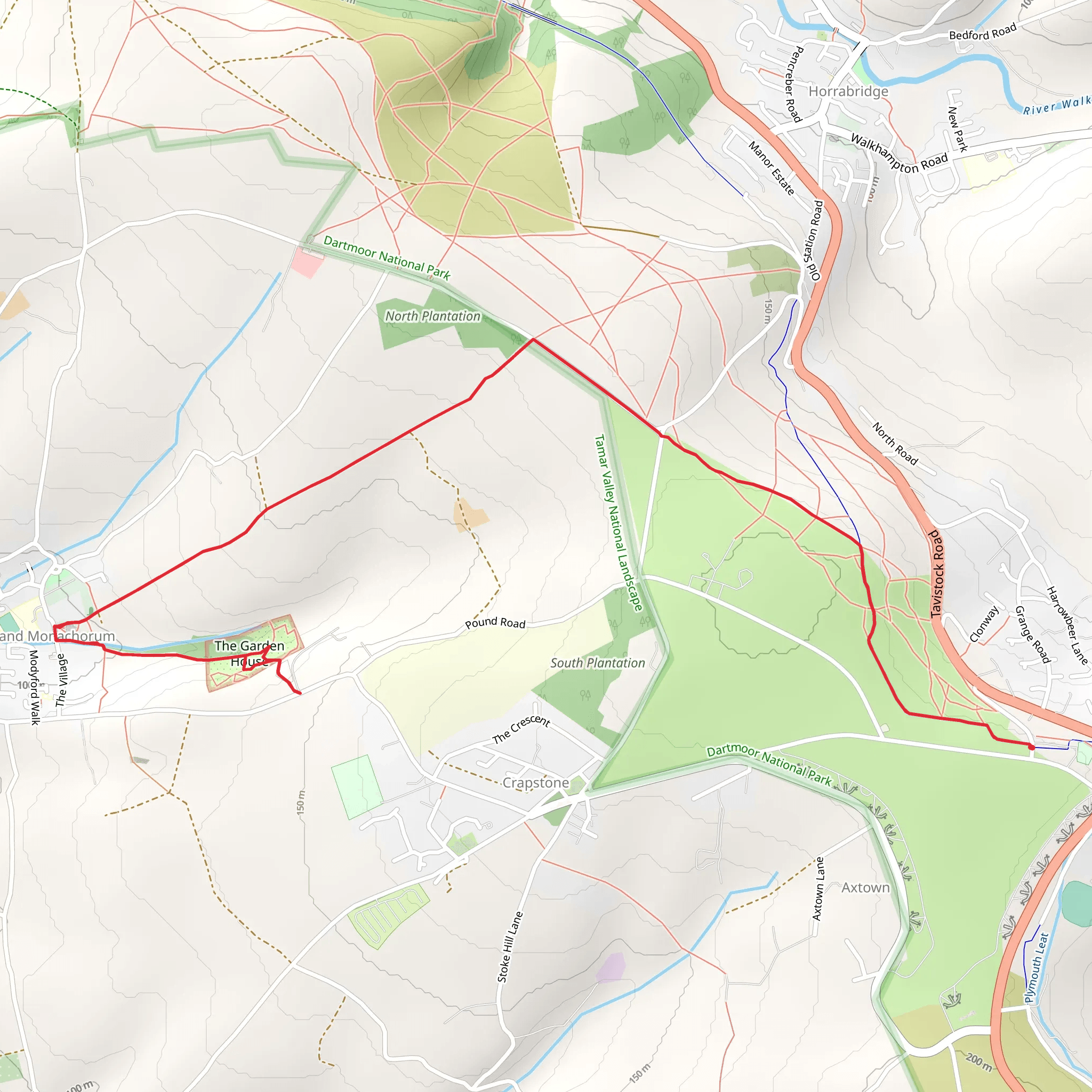 Yelverton Garden House mobile static map