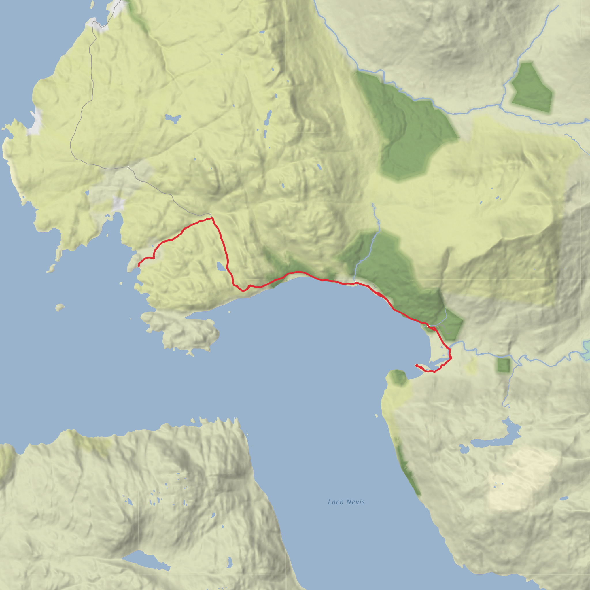 Hike to Tòrr Mòr mobile static map