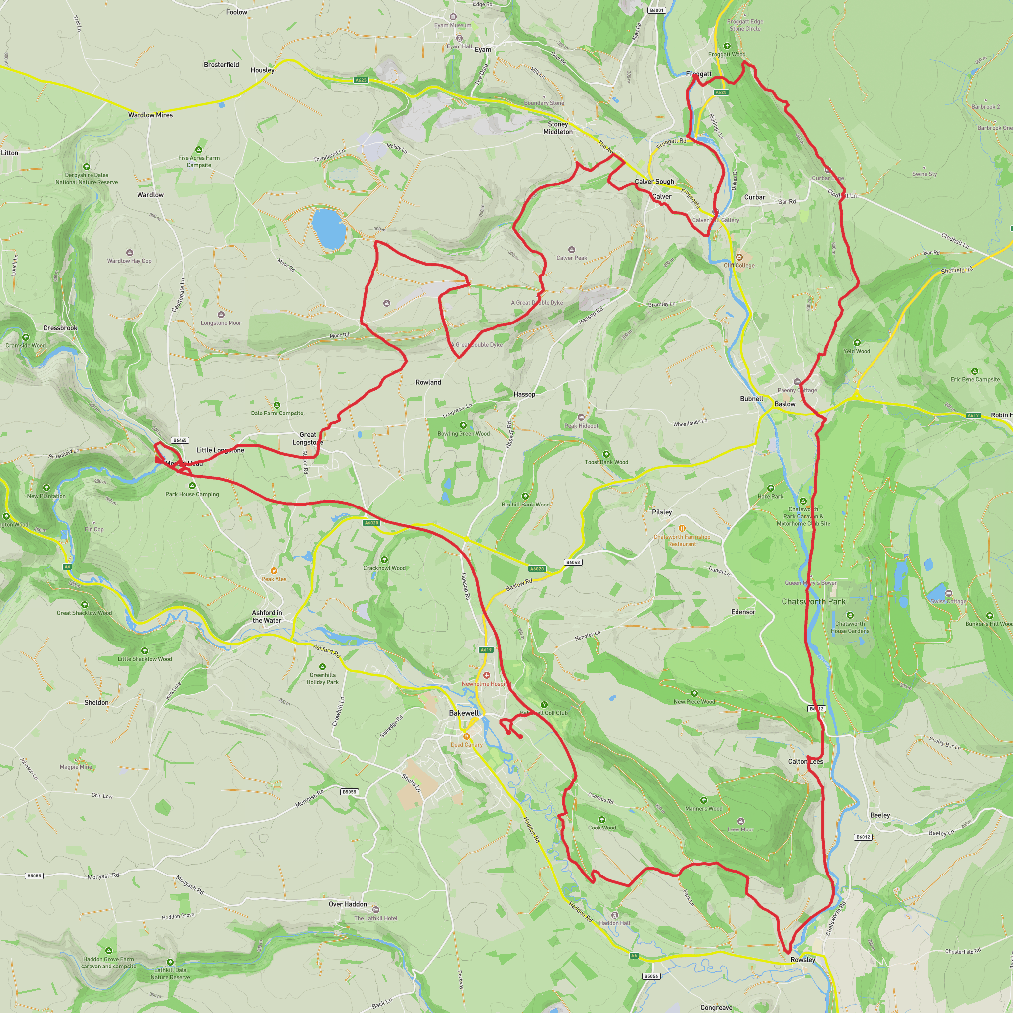 Peak District 26 mile Jun 26 mobile static map