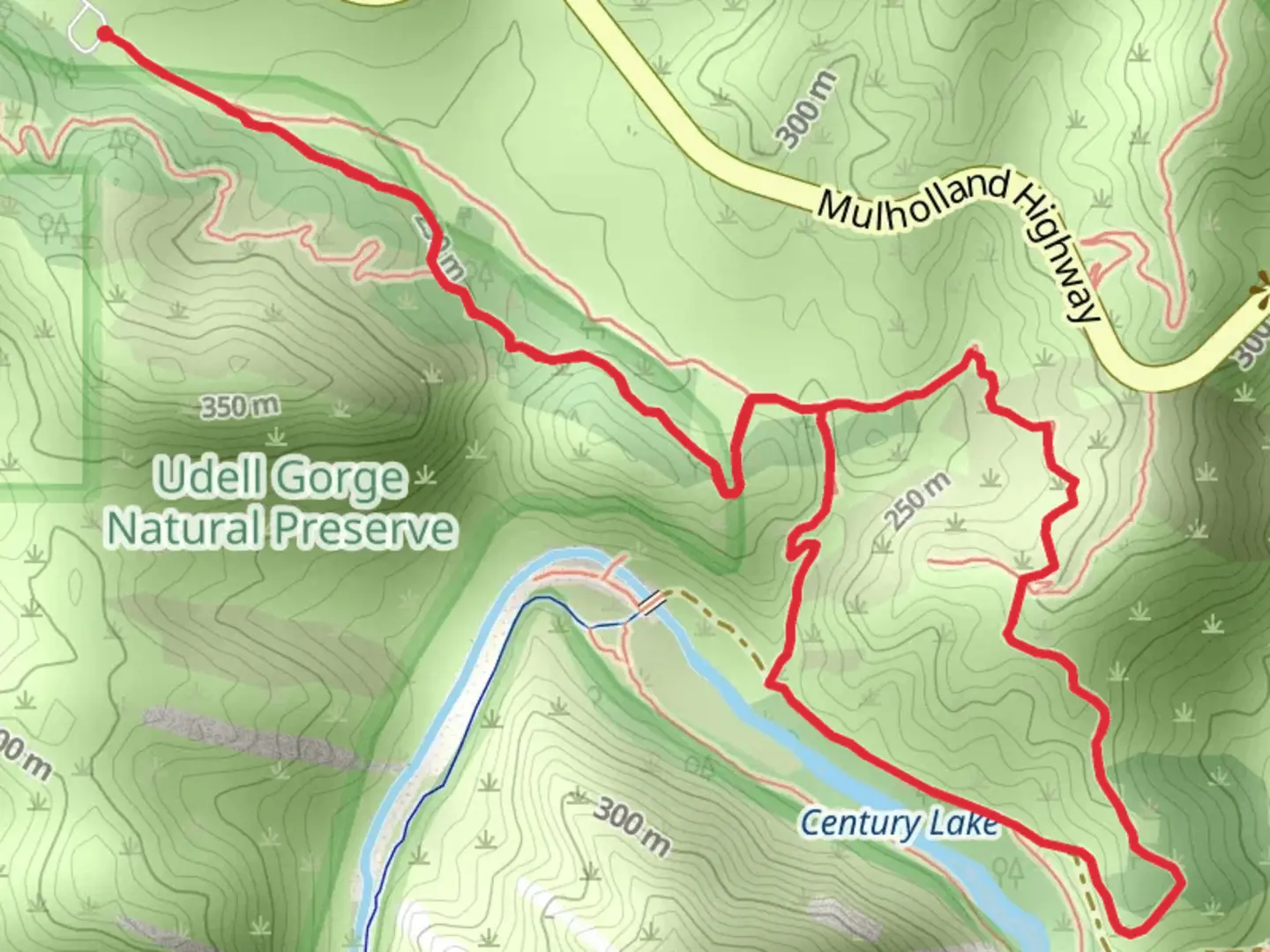 An image depicting the trail Century Lake - Deer Leg - Lookout Loop Trail and its surrounding area.