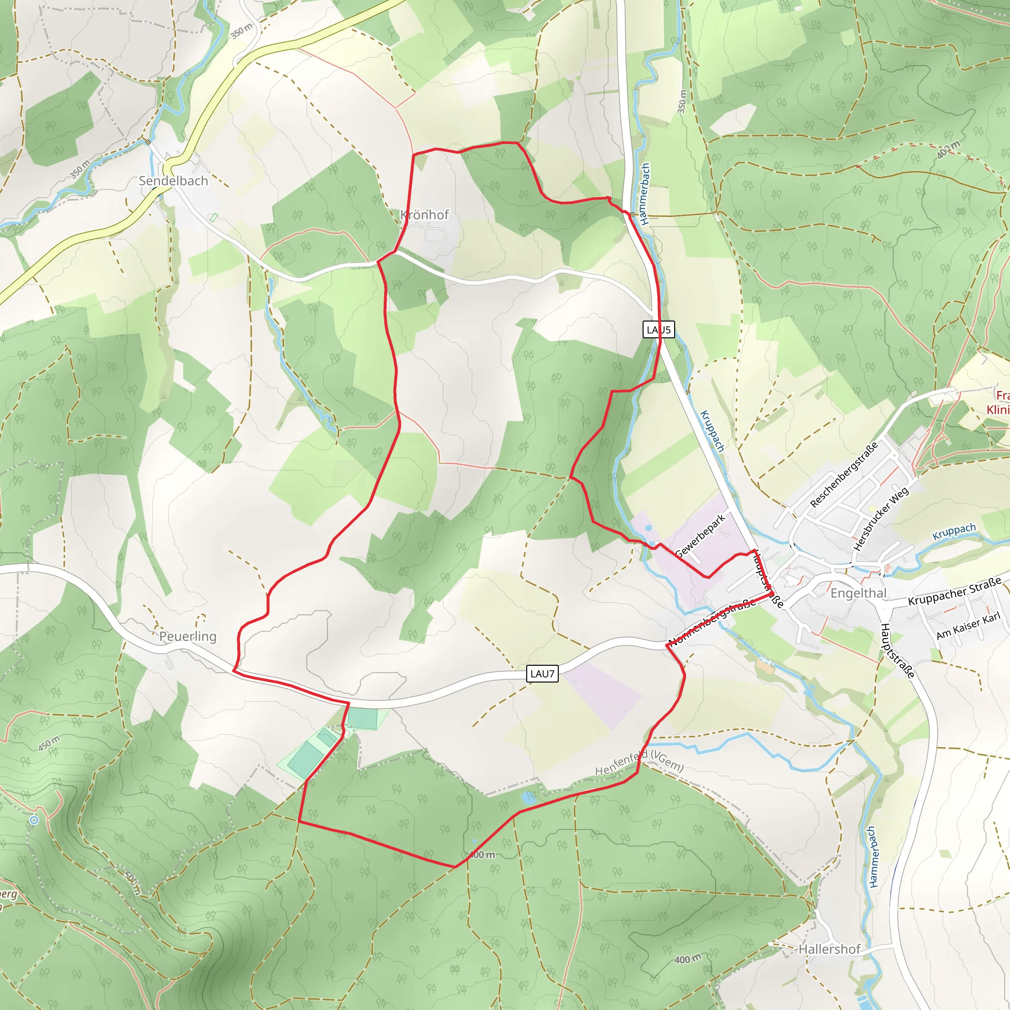 Engelthal Loop mobile static map