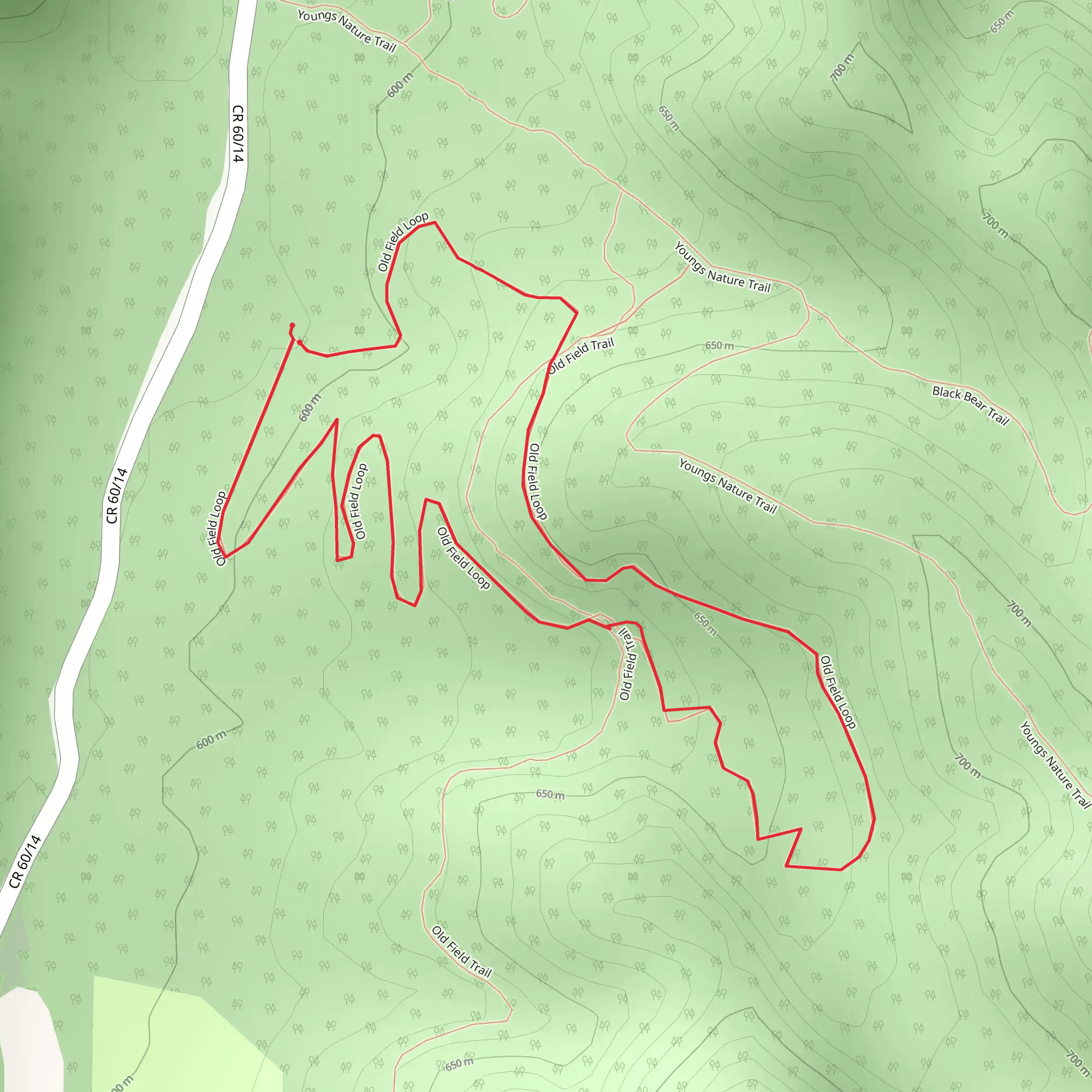 Old Field Loop mobile static map