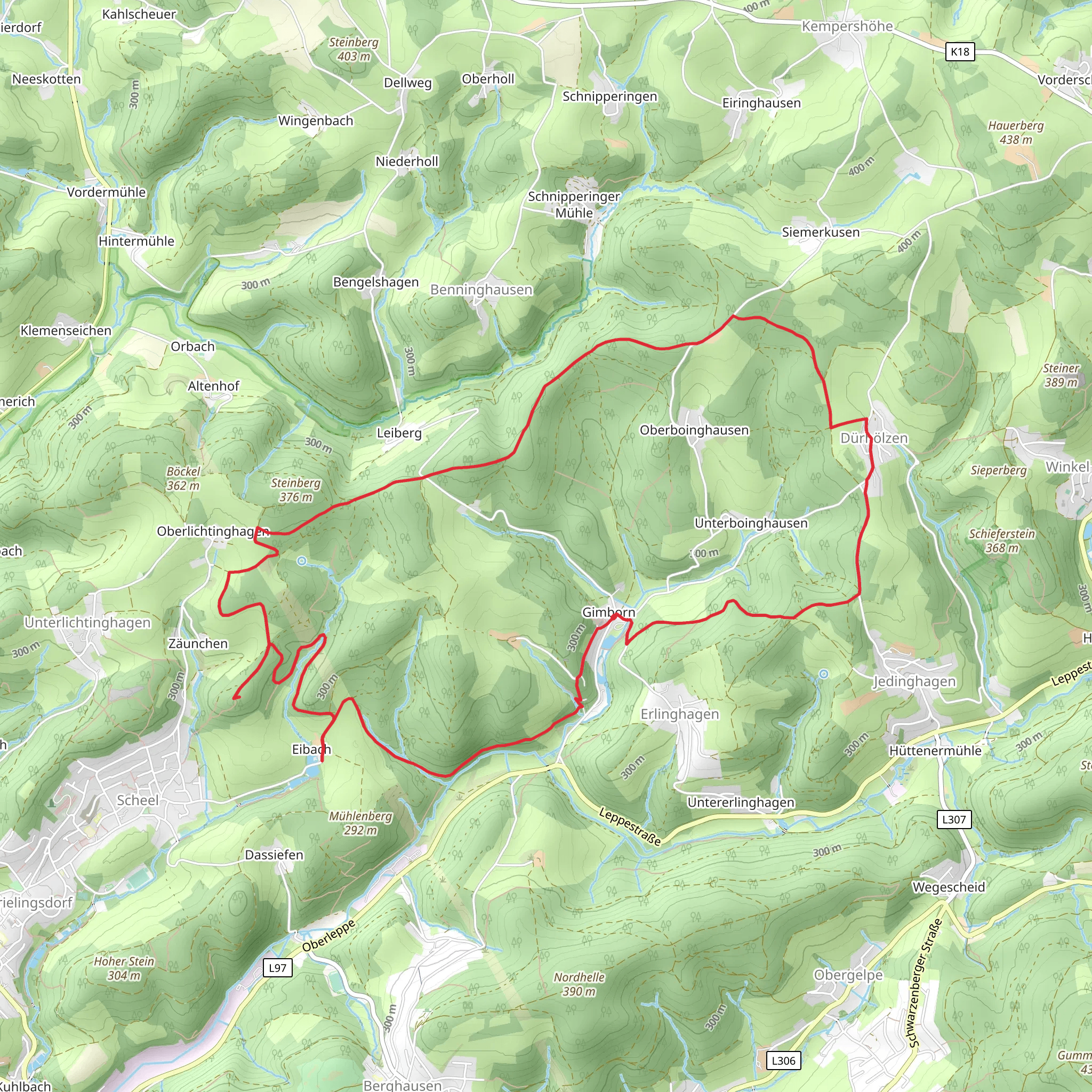Burgruine Neuenberg and Kuemmelbach via Strasse der Arbeit mobile static map