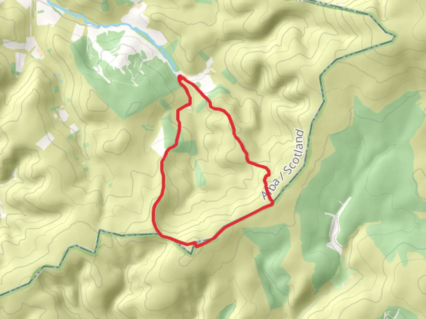 An image depicting the trail Cock Law and Outer Cock Law Loop and its surrounding area.