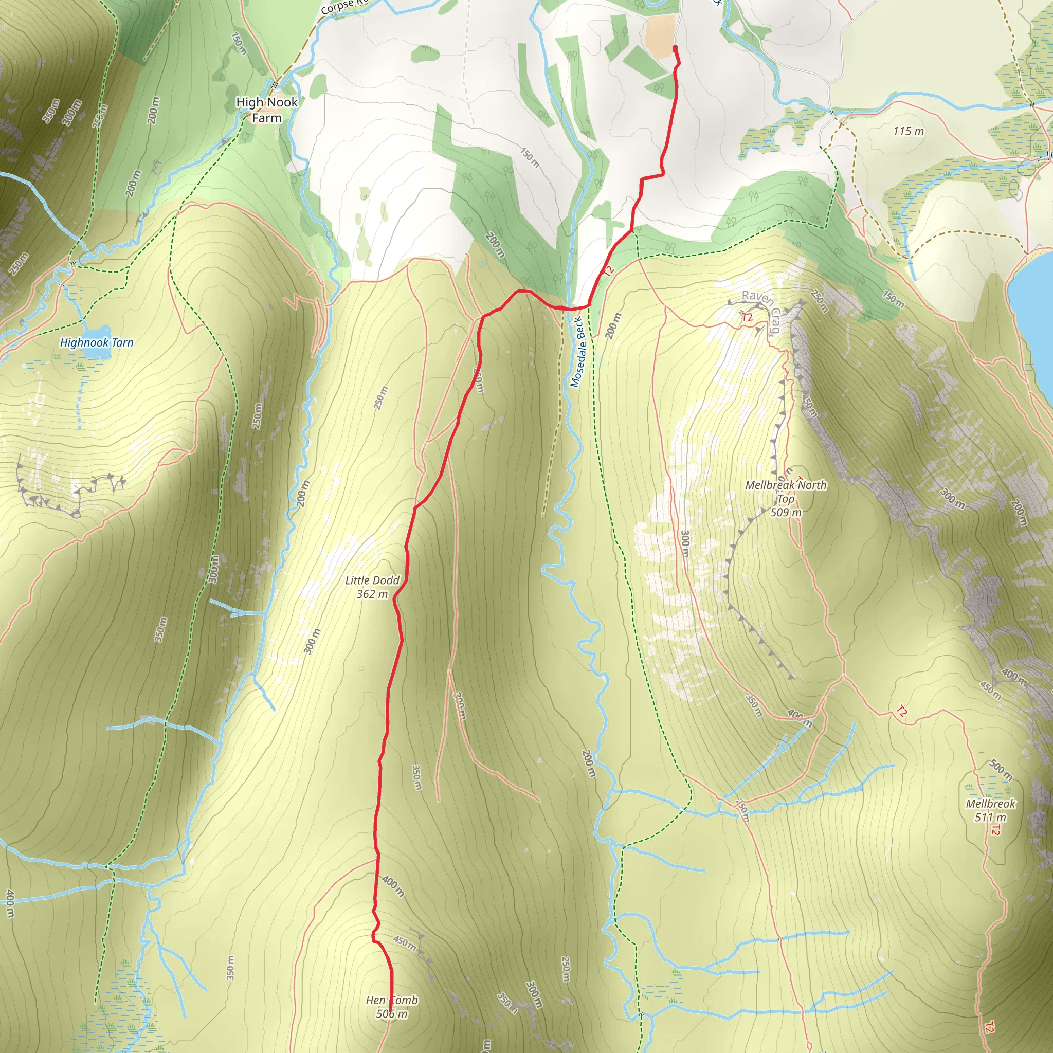 Hen Comb mobile static map