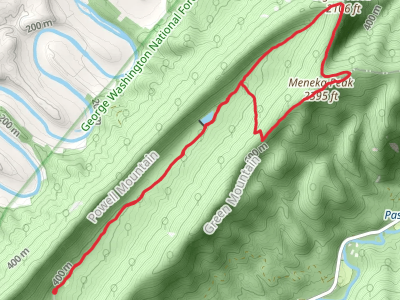 Meneka Peak and Signal Knob via Massanutten Peak Loop Trail