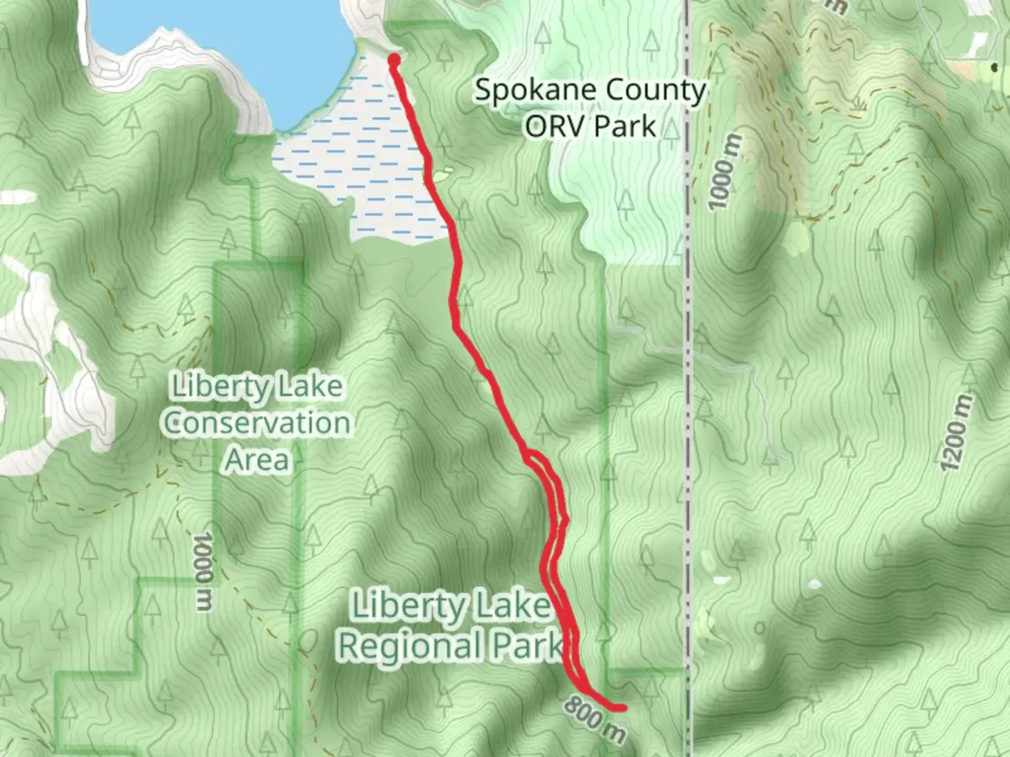 An image depicting the trail Liberty Creek and Cedar Grove Conservation Area Walk and its surrounding area.