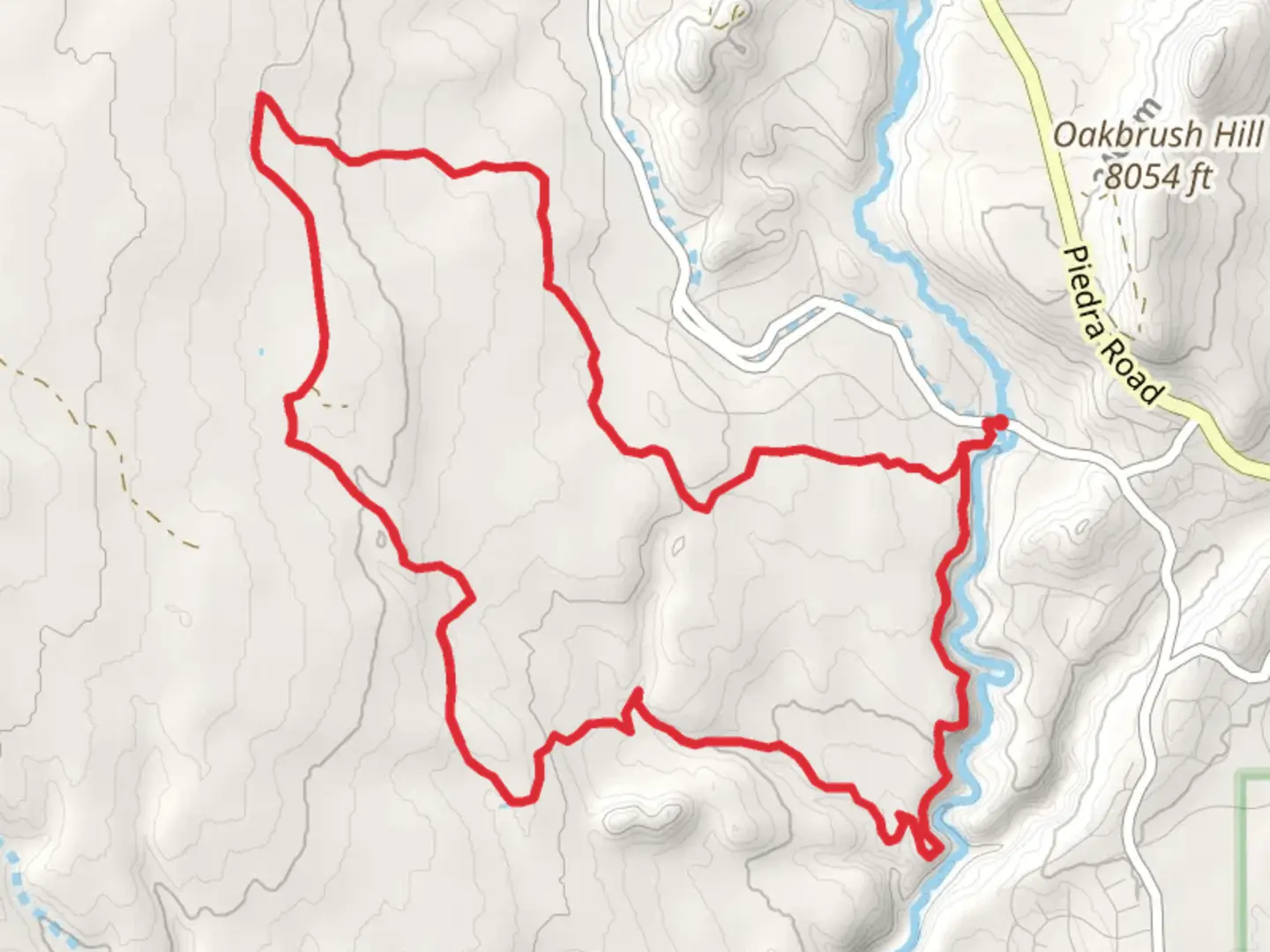 An image depicting the trail Newt Jack and Round Park Loop and its surrounding area.