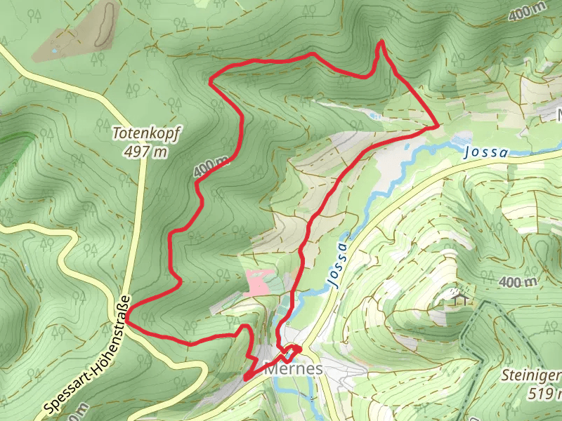 Mernes-Wanderweg Ahorn