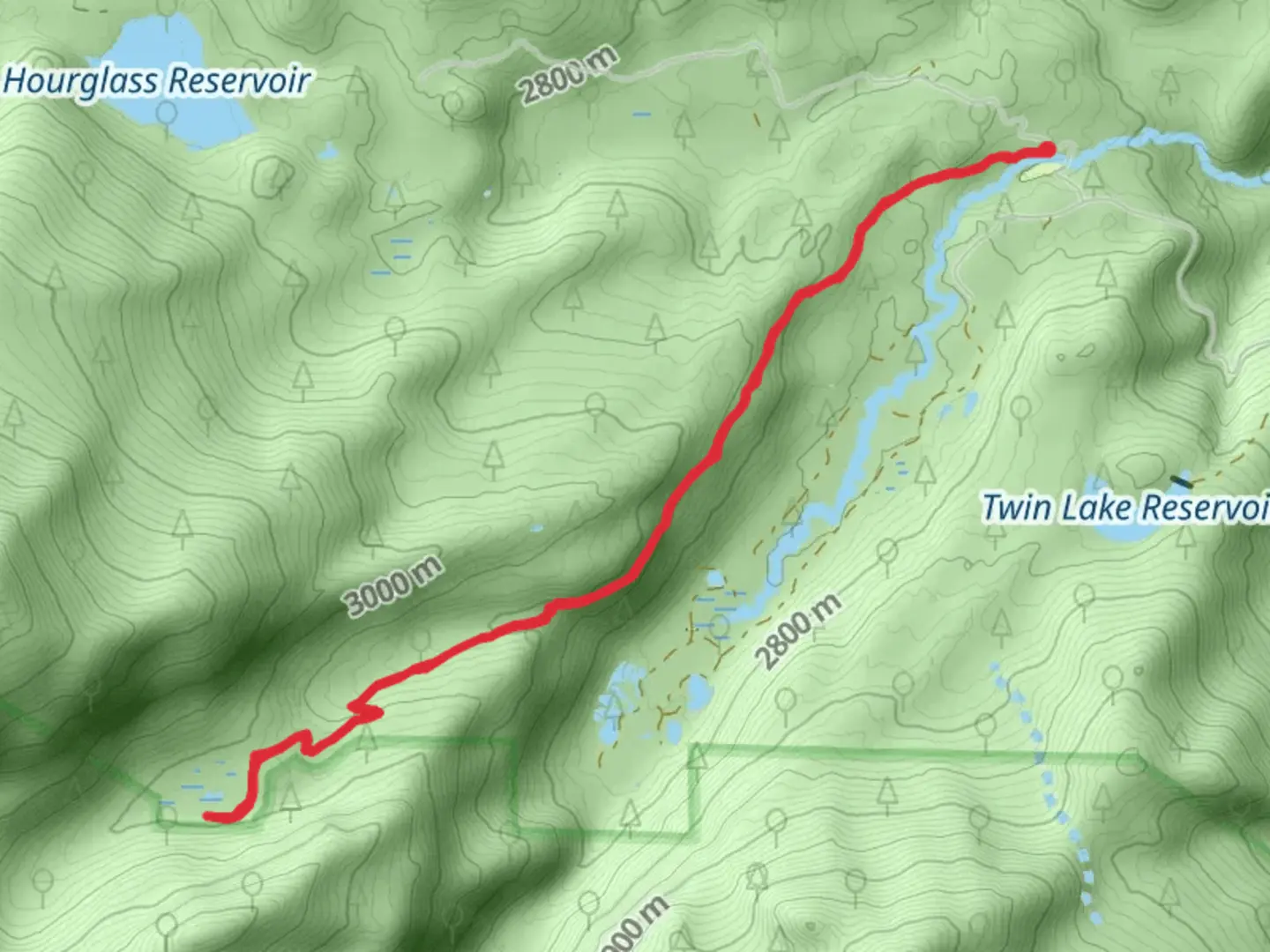 An image depicting the trail Cirque Meadow via Emmaline Lake Trail and its surrounding area.