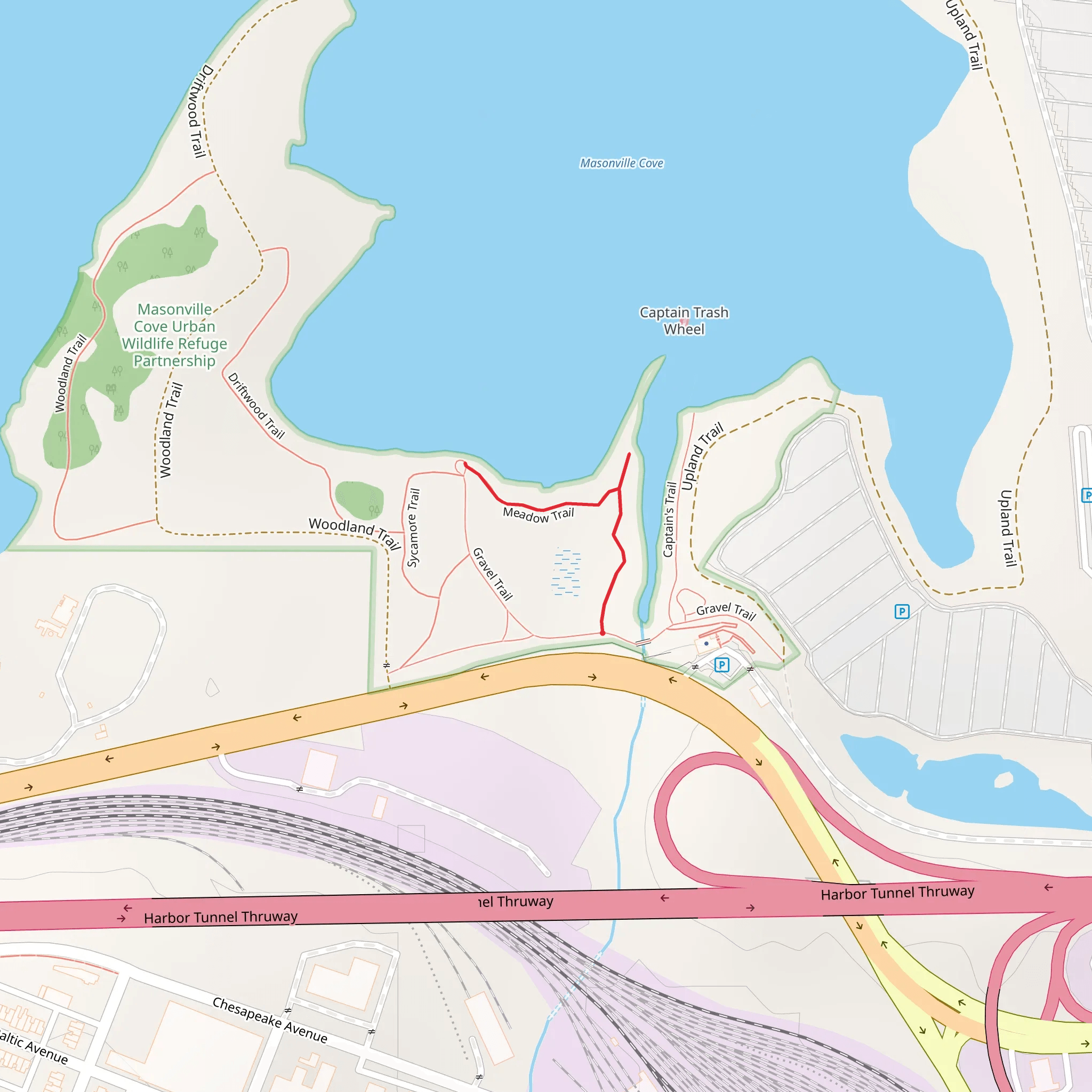 Meadow Trail mobile static map