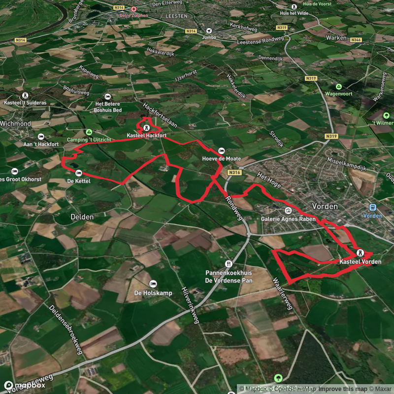 Kasteel Vorden and Kasteel Hackfort via Het Bilderspad
