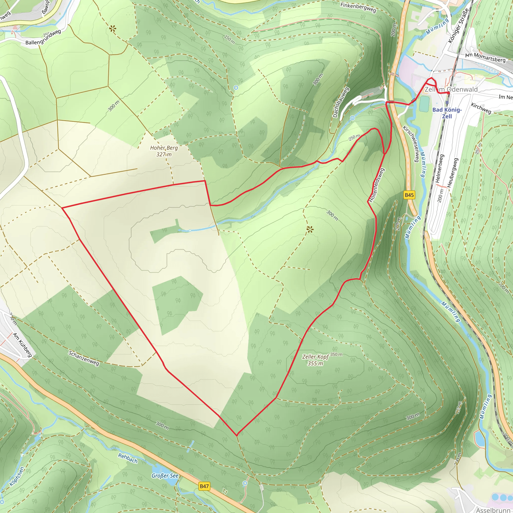 Zell im Odenwald mobile static map