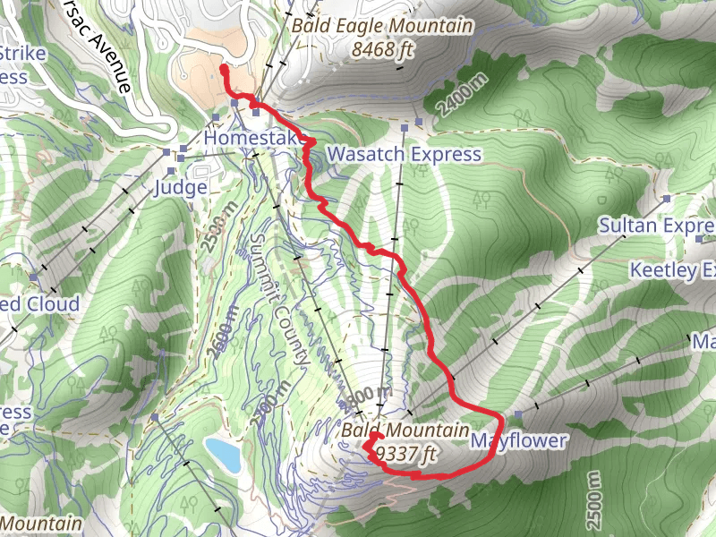 Bald Mountain via Silver Lake Walk