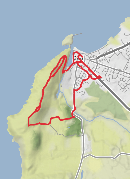 Hike from Peel mobile static map