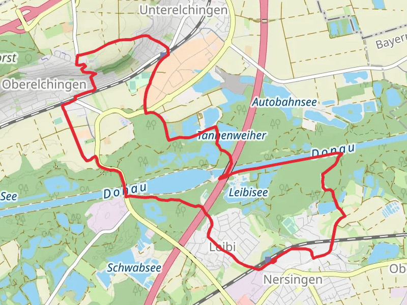 Donau and Sandhakensee via Seen Tour and Wiesental Tour