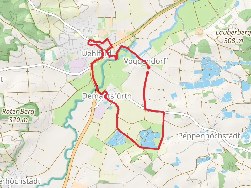 Voggendorf, Nutzweiher and Demantsfurth Loop