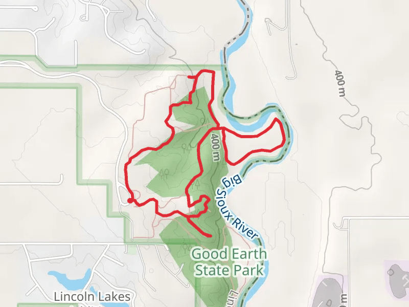 Big Sioux River Lookout - Grand Ravine - Riparian and Bur Oak Loop Trail