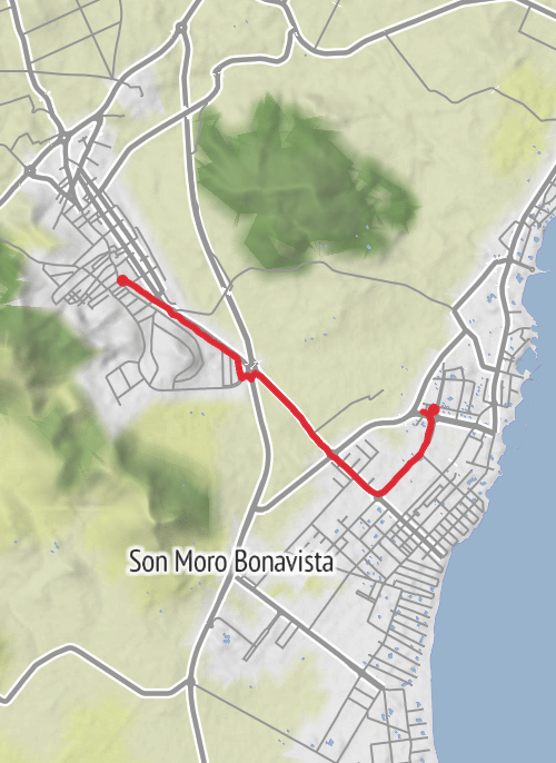 Hike from Son Servera mobile static map