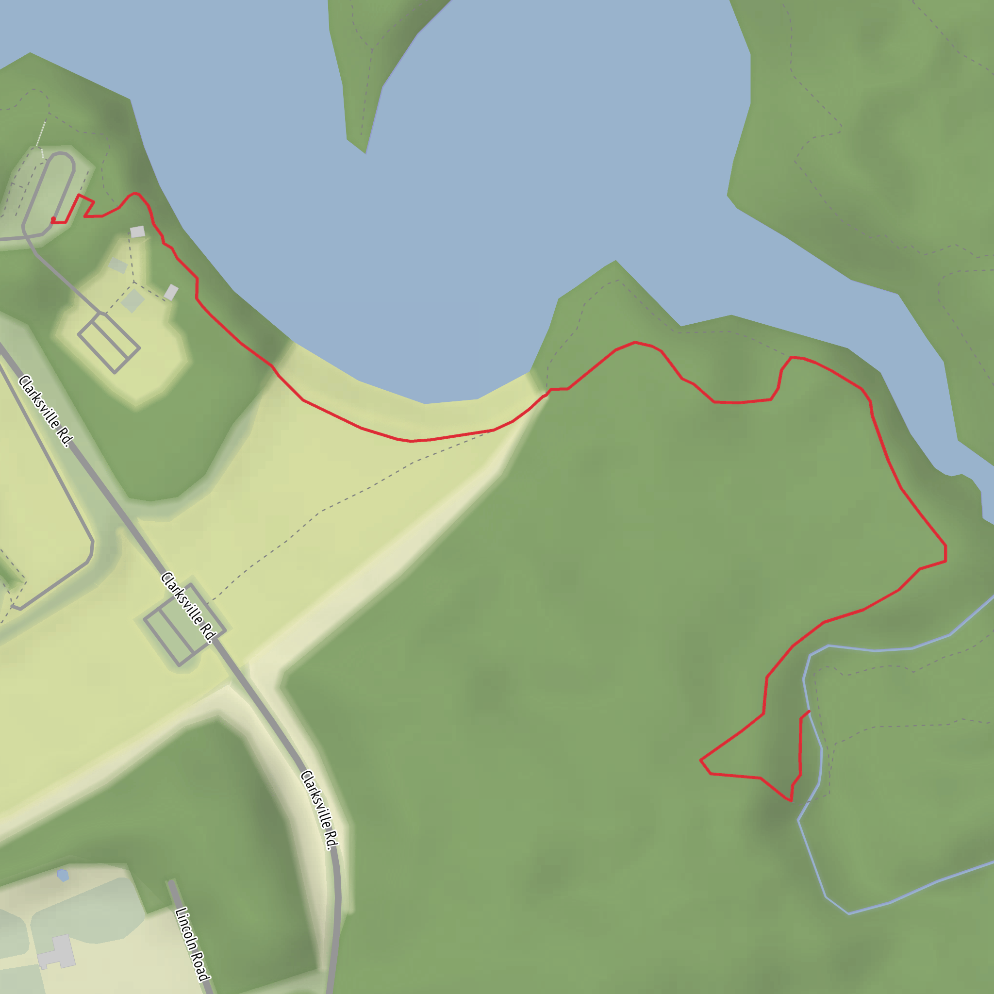 Horseshoe Falls via Perimeter Trail mobile static map