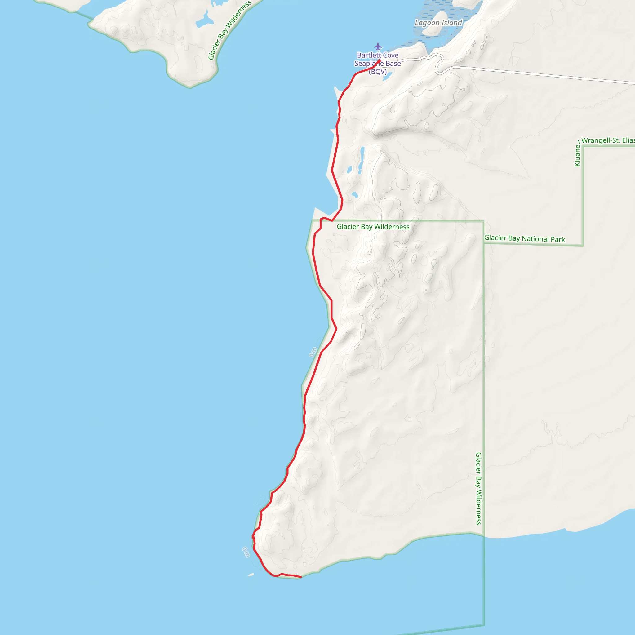 Point Gustavus mobile static map