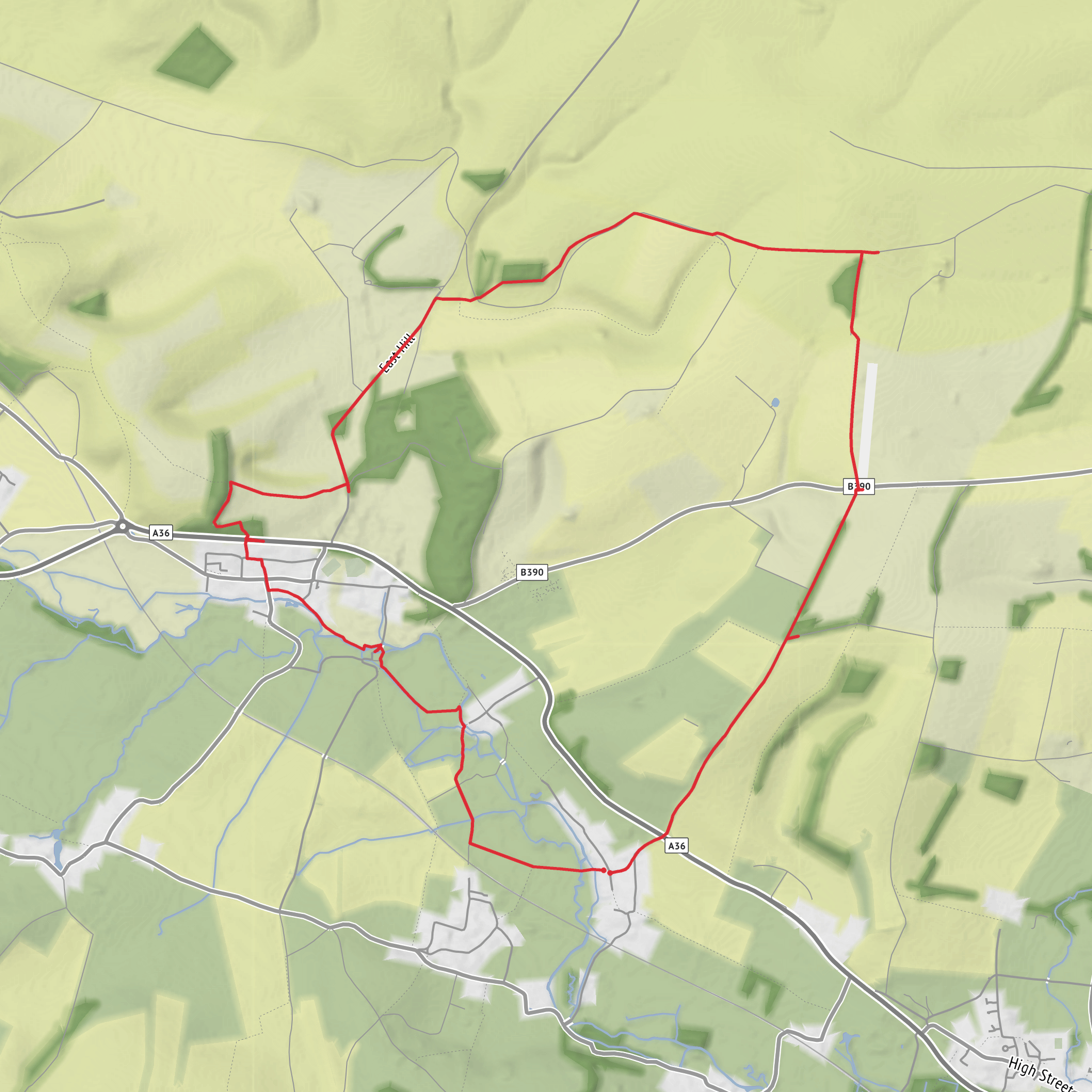 Upton Lovell - Heytesbury Circular mobile static map