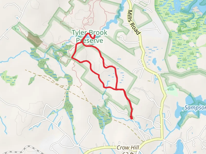Tyler Brook Loop from Clement Huff Road
