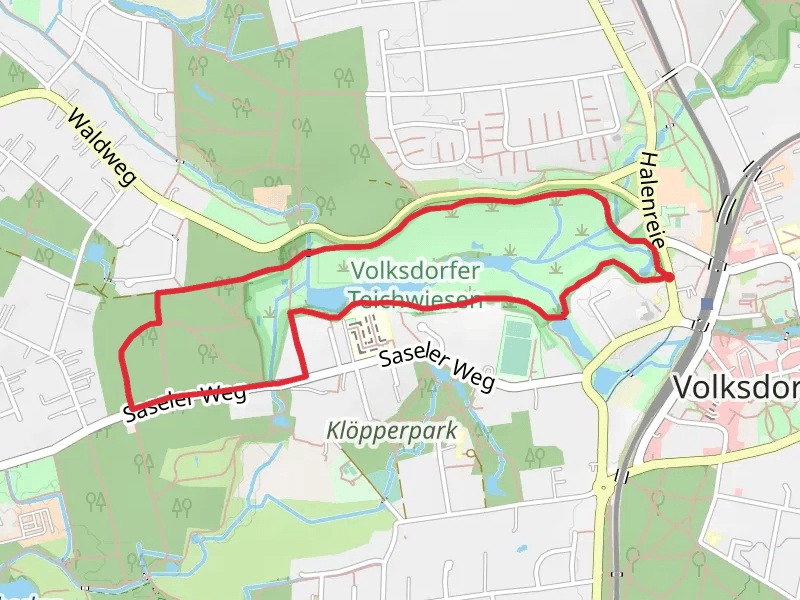 Volksdorfer Teichwiesen Loop via Großer Teich