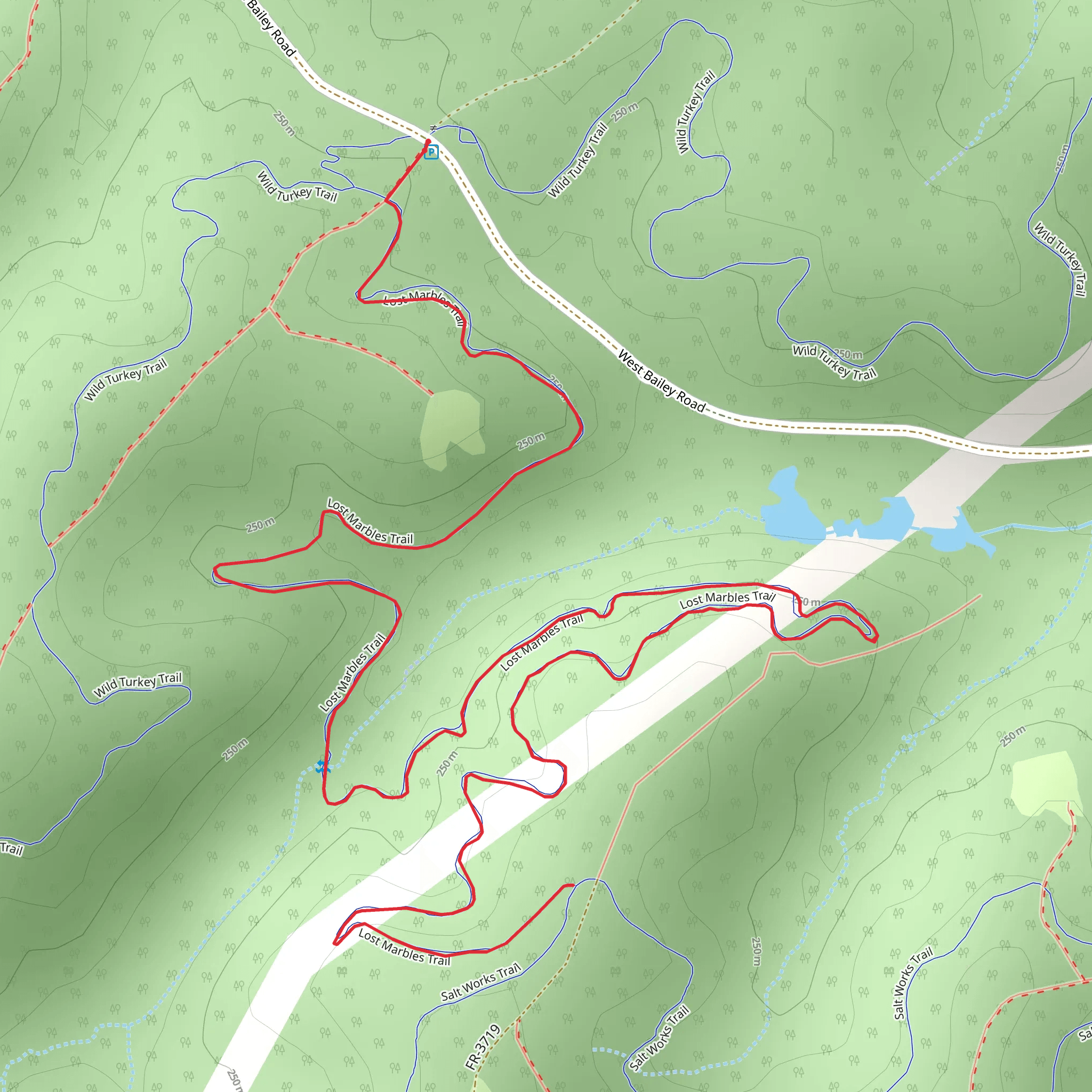 Lost Marbles Trail mobile static map