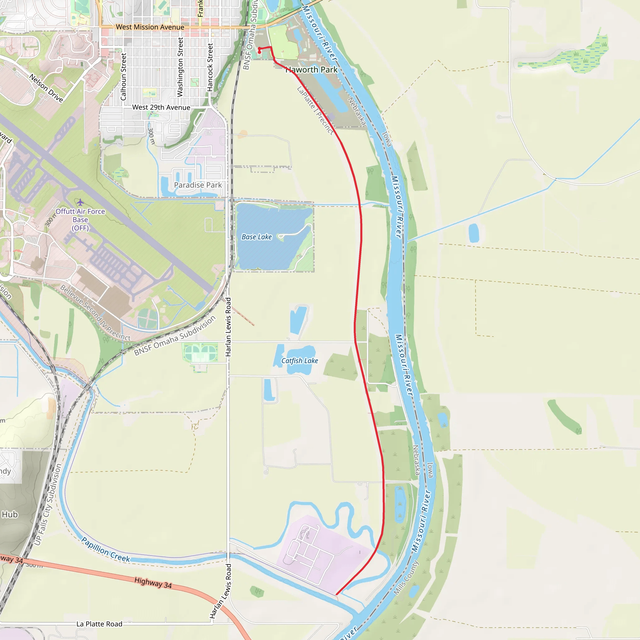 Missouri River Walk mobile static map