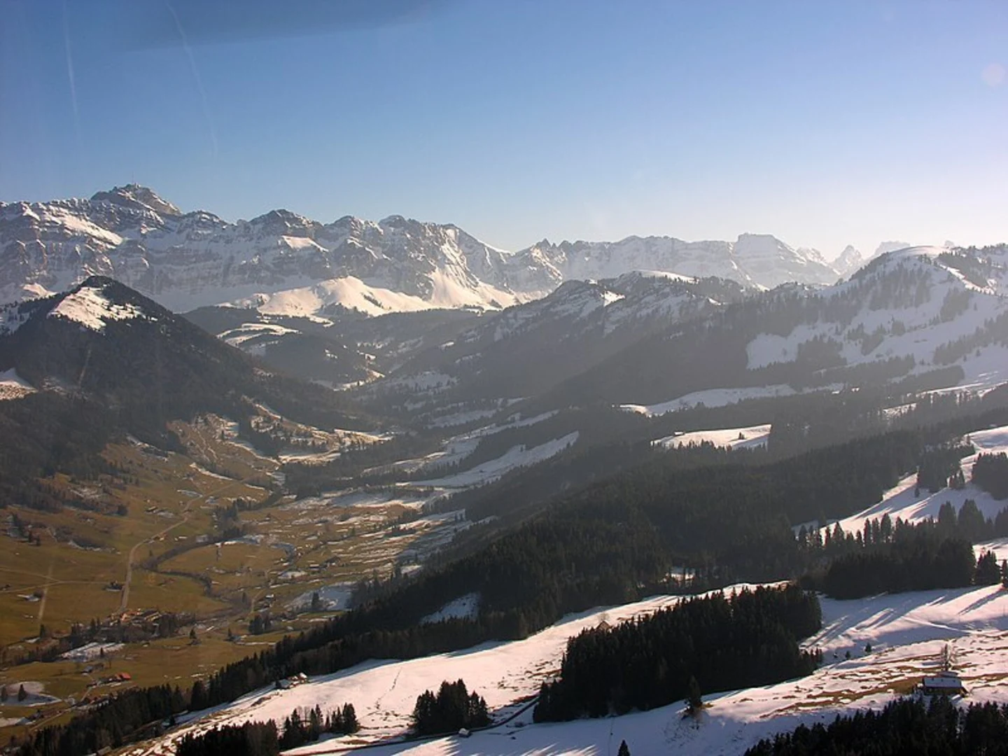 An image depicting the trail Schönengrund to Hochhamm Loop and its surrounding area.