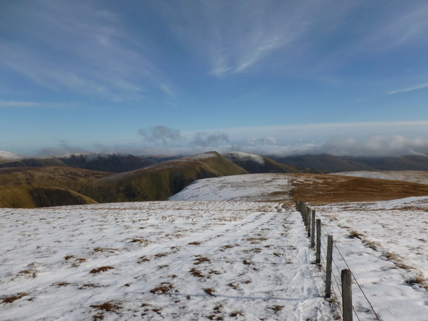 An image depicting the trail Loch Skeen and White Comb and Hart Fell Loop and its surrounding area.