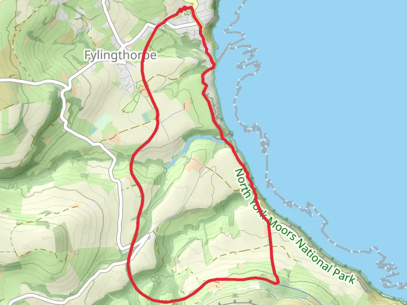 Stoupe Beck Wood and Pricky Bank Wood Loop mobile static map