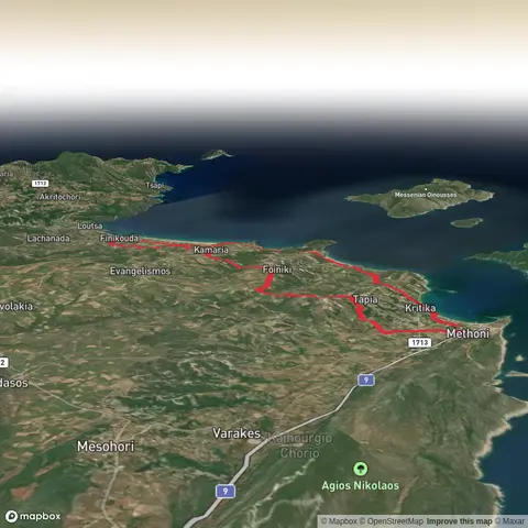 Finikounda to Methoni