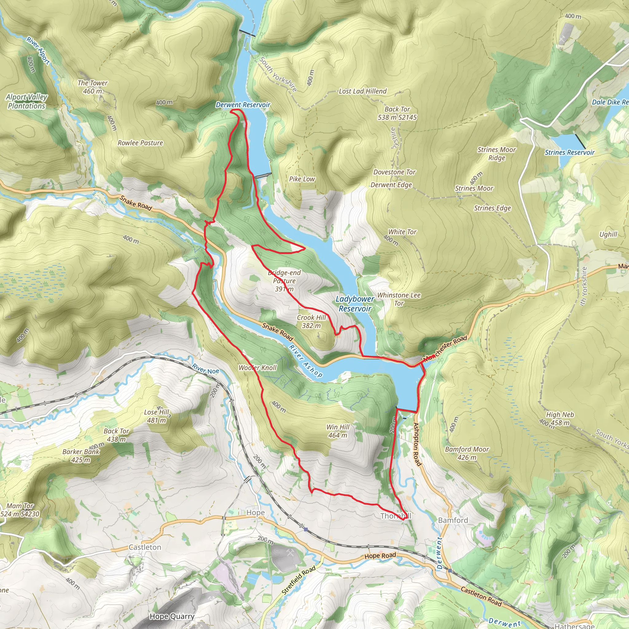 River Derwent and Ladybower Dam Loop | Derbyshire | England