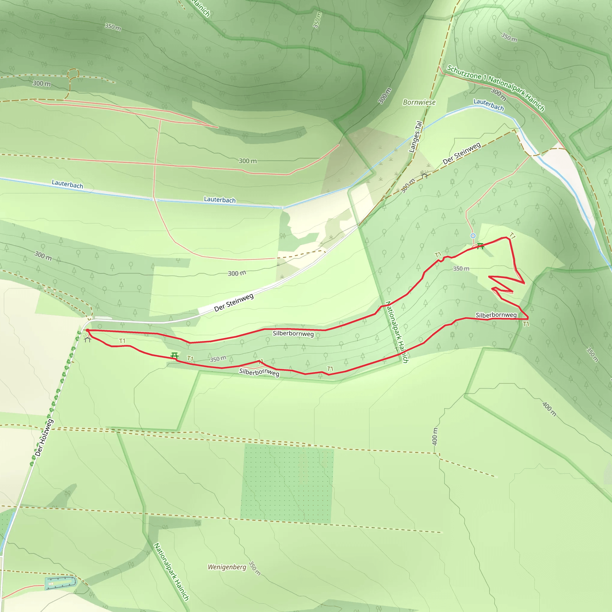 Quelle Silberbornlinde - Siedlung Sulzrieden Loop via Silberbornweg mobile static map