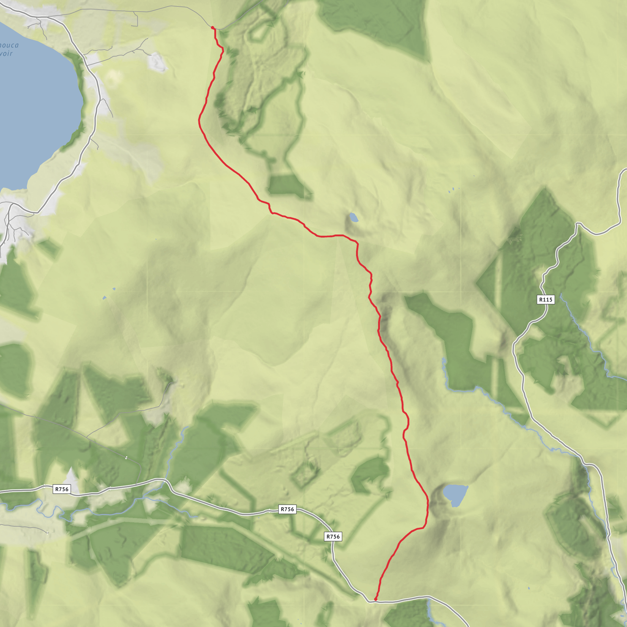 Wicklow Gap and Black Hill mobile static map